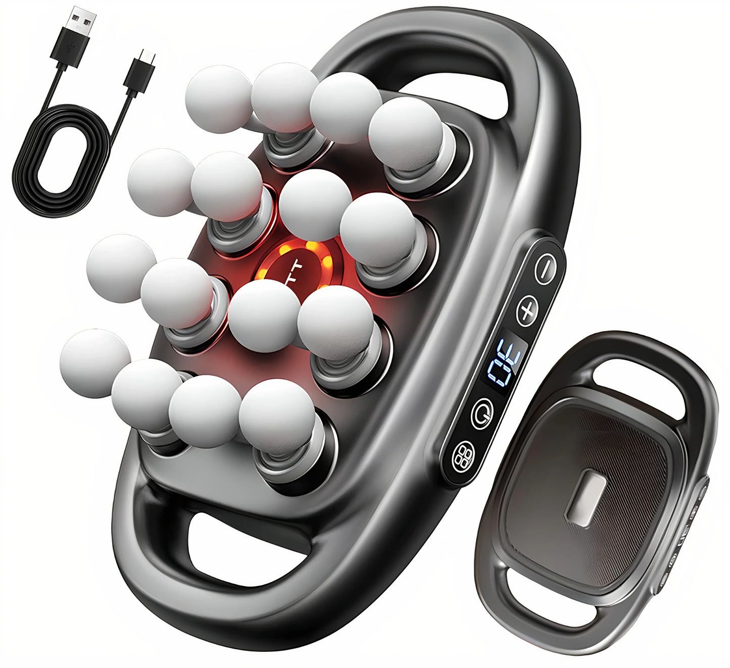 16-Head Deep Tissue Massage Gun for Muscle Recovery